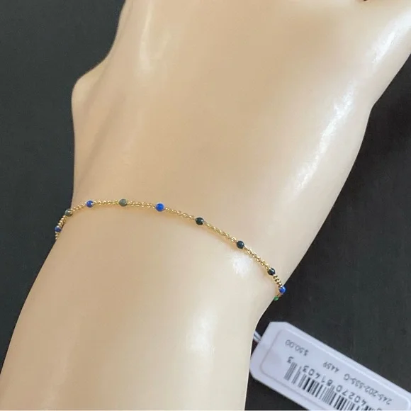 Gorjana 18K Gold Plated Capri Hamptons Bracelet 245-202-535-G - Picture 7 of 10